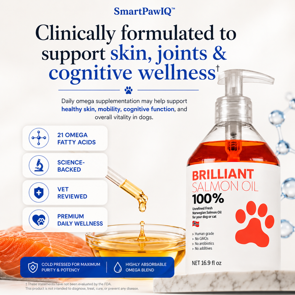 SmartPaw™ Wild Salmon Oil | Natural Advanced Omega BlendOil | 21 Omega Fatty Acids