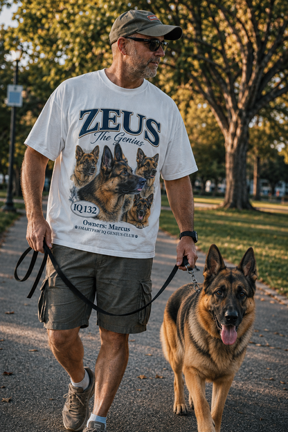 SmartPaw™ Canine Genius Club | Custom Breed & IQ T-Shirt