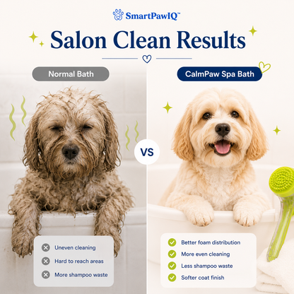 CalmPaw™ Smart Bath Brush | Spa-Grade at Home for Happy Dog