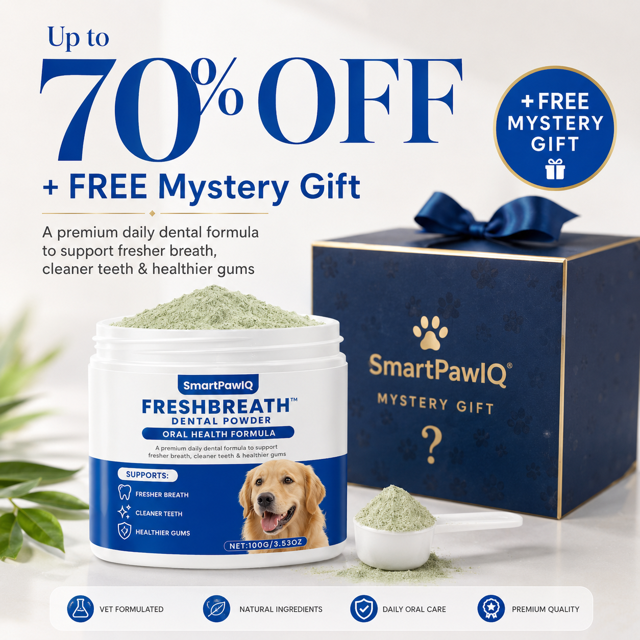 SmartPaw FreshBreath™ Dental Powder | Product Dog Oral Health