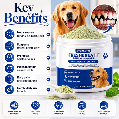 SmartPaw FreshBreath™ Dental Powder | Product Dog Oral Health