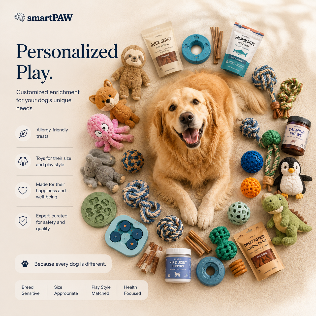 SmartPaw Mystery Box | Free Toys for a Years