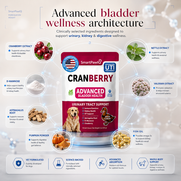 SmartPaw™ Cranberry Premium Care | Advanced Bladder & UTI Treatment