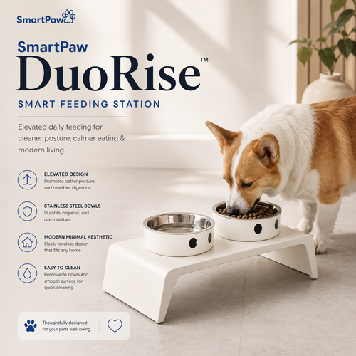 SmartPaw DuoRise™ | Smart Feeding Station