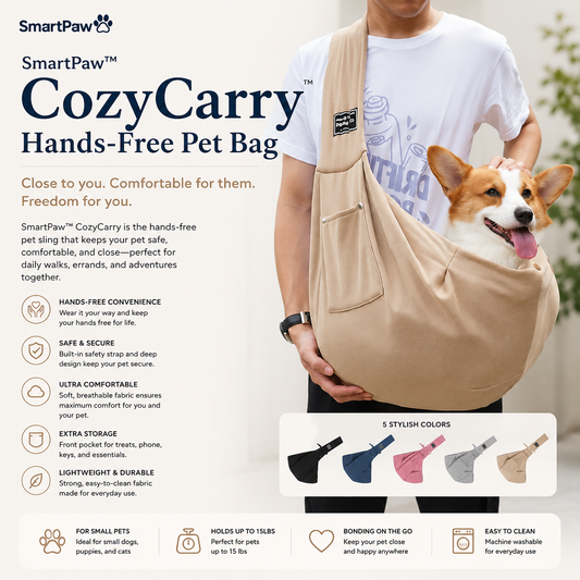 SmartPaw™ CozyCarry | Hands-Free Pet Bag