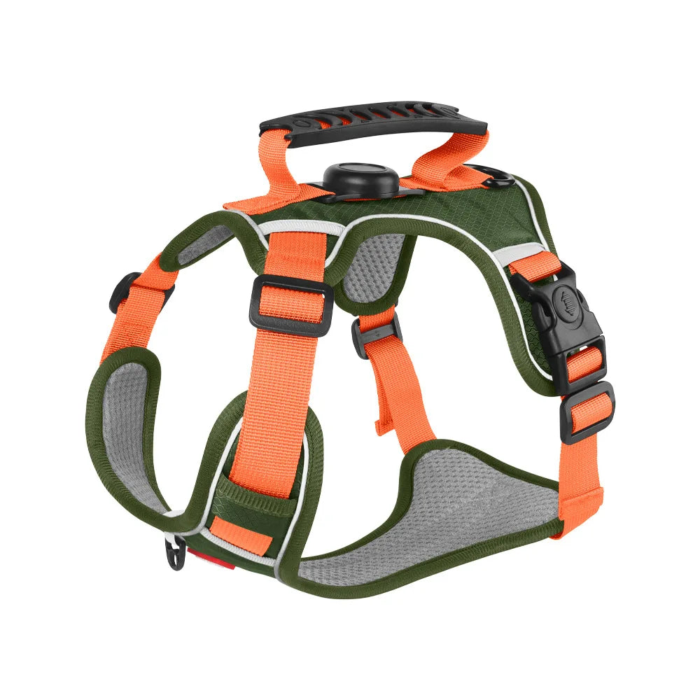 TrackGuard™ Reflective Tactical Harness with Airtag Holder