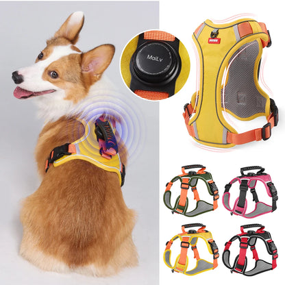 TrackGuard™ Reflective Tactical Harness with Airtag Holder