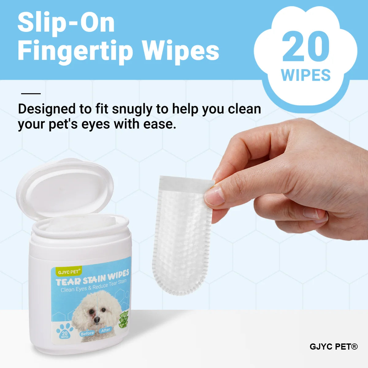SmartPaw™ Clean Eye and Mouth Care Wipes | 20 Wipes