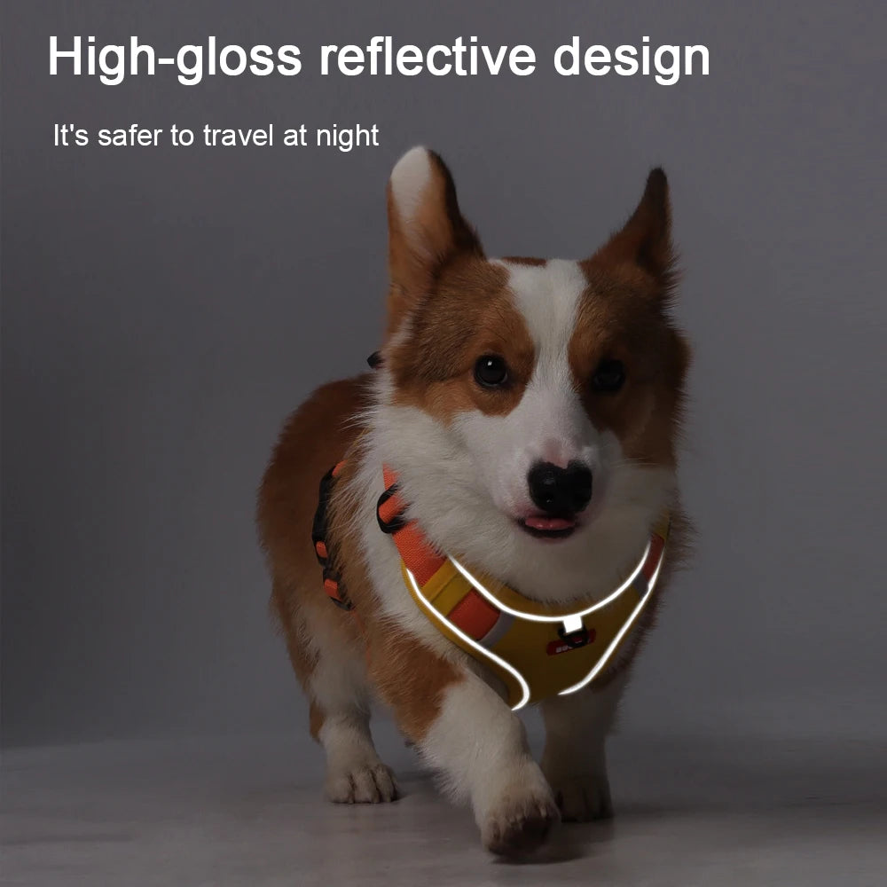 TrackGuard™ Reflective Tactical Harness with Airtag Holder